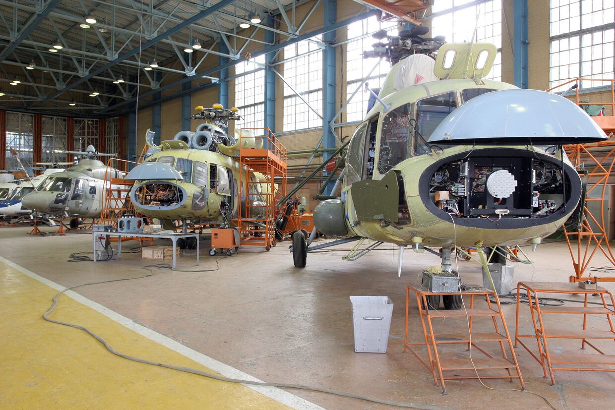 Цех окончательной сборки вертолетов МИ-17