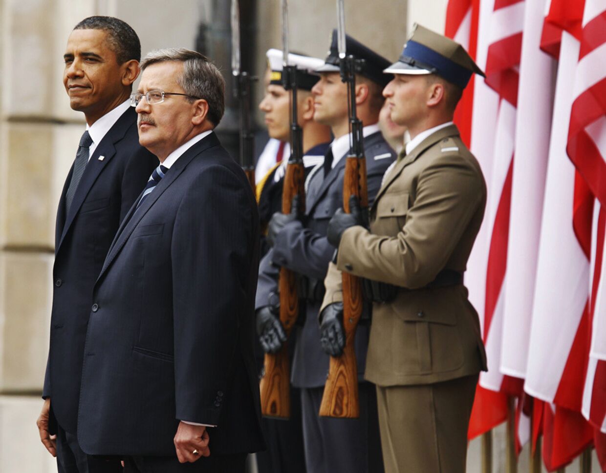 В Варшаве президенты США и Польши Барак Обама и Бронислав Коморовский обсудили состояние демократии в Белоруссии
