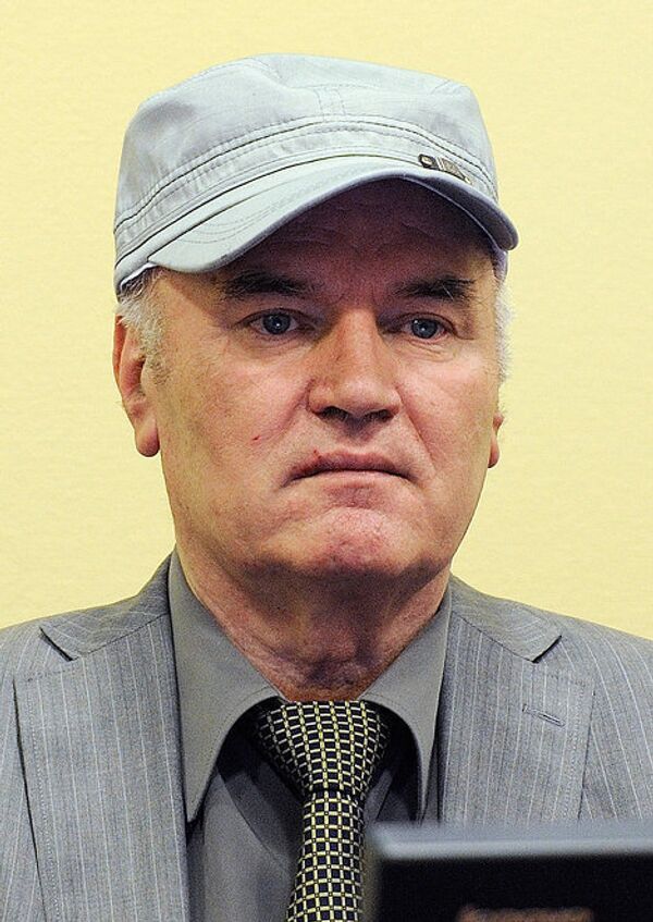 Ратко Младич в Гаагском трибунале по бывшей Югославии