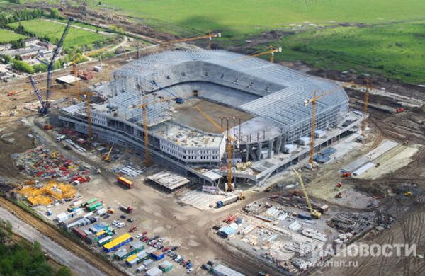 Строительство стадиона во Львове к Чемпионату Европы по футболу 2012