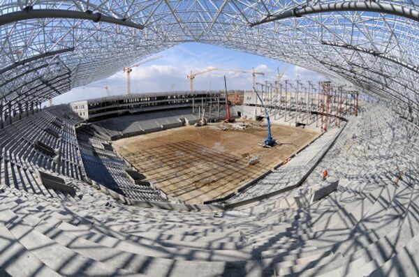 Строительство стадиона во Львове к ЕВРО-2012