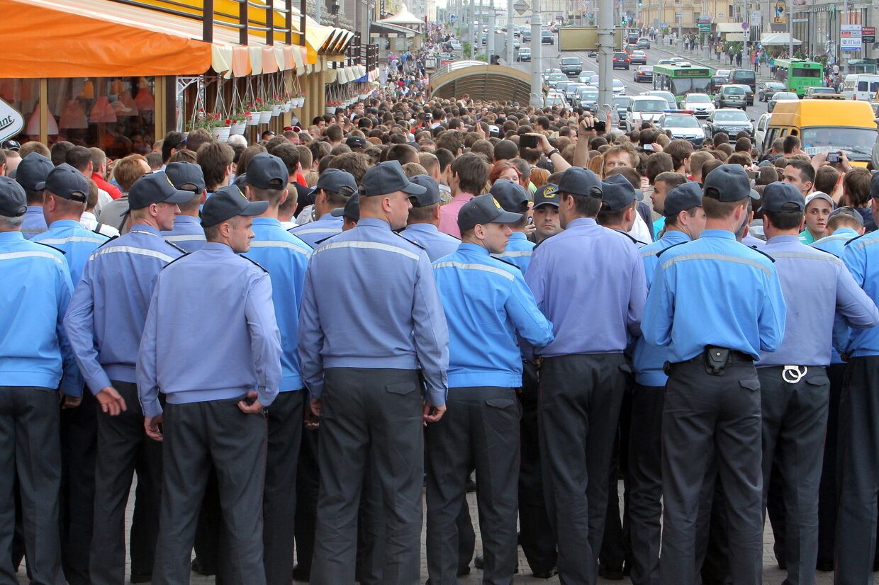 Несанкционированная акция протеста прошла в Минске