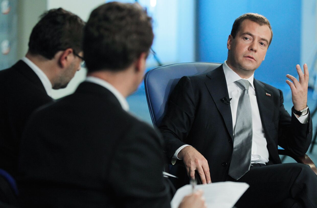 Интервью Д.Медведева британской газете Файнэншл таймс