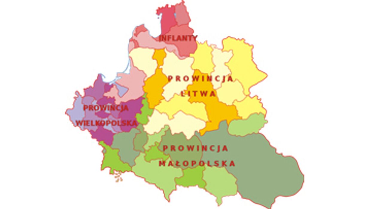 Провинции Речи Посполитой в 1629 году