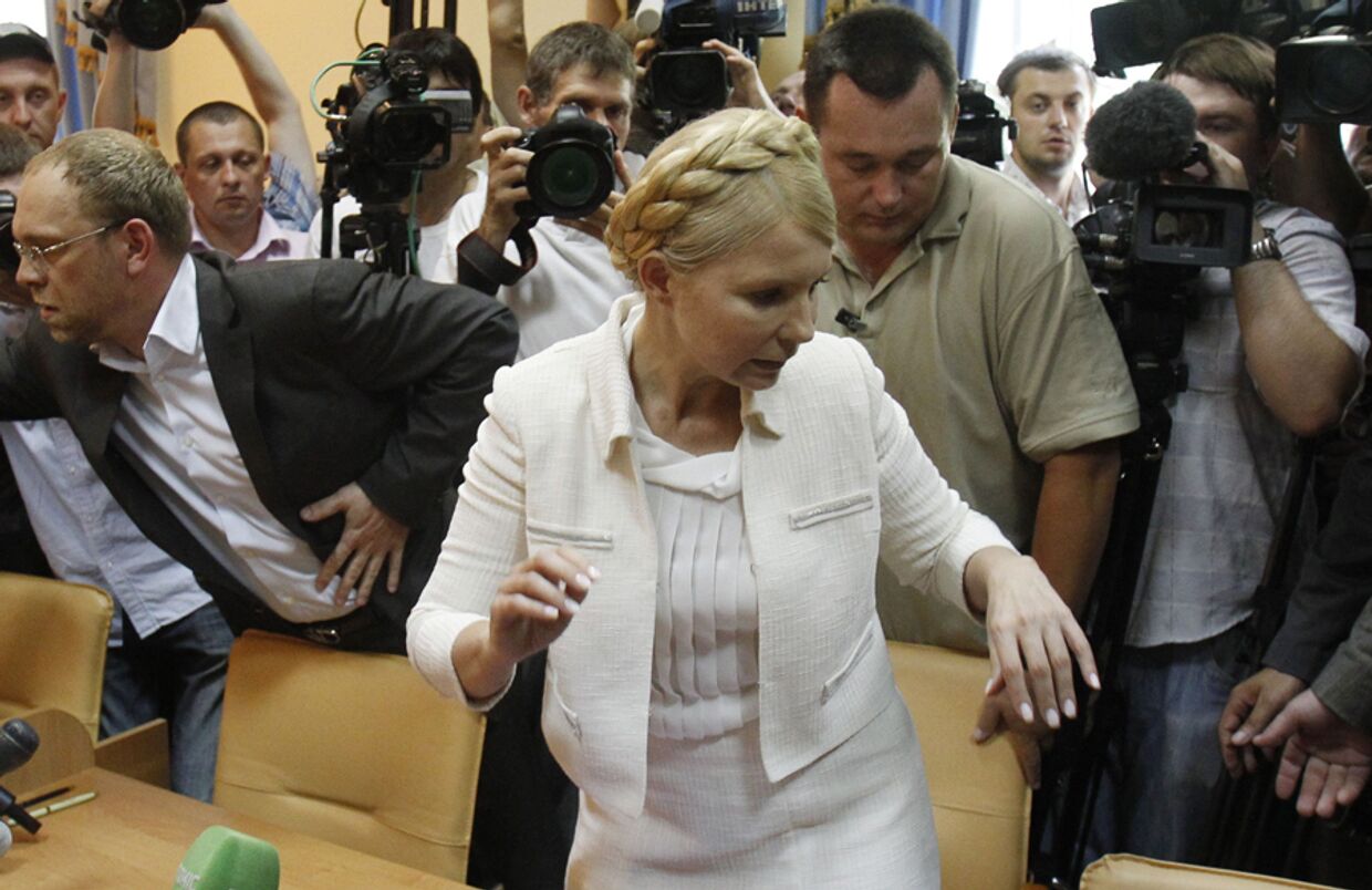 над Юлией Тимошенко в  Печерском суде Украины  начался судебный процесс