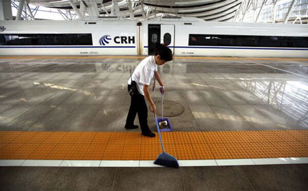 Новый высокоскоростной поезд связывающий Пекин и Шанхай