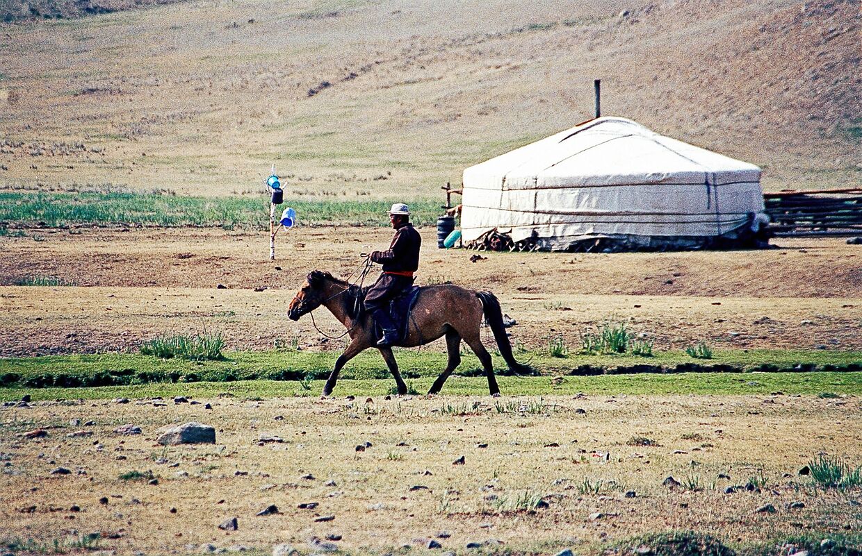 В предместье Улан-Батора в Монголии