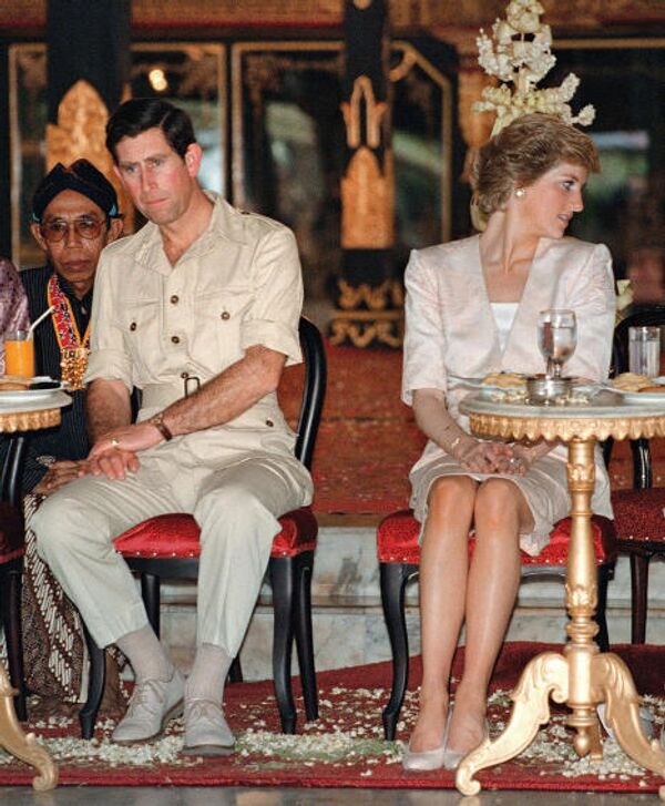 Принц Чарльз и принцесса Диана в Индонезии