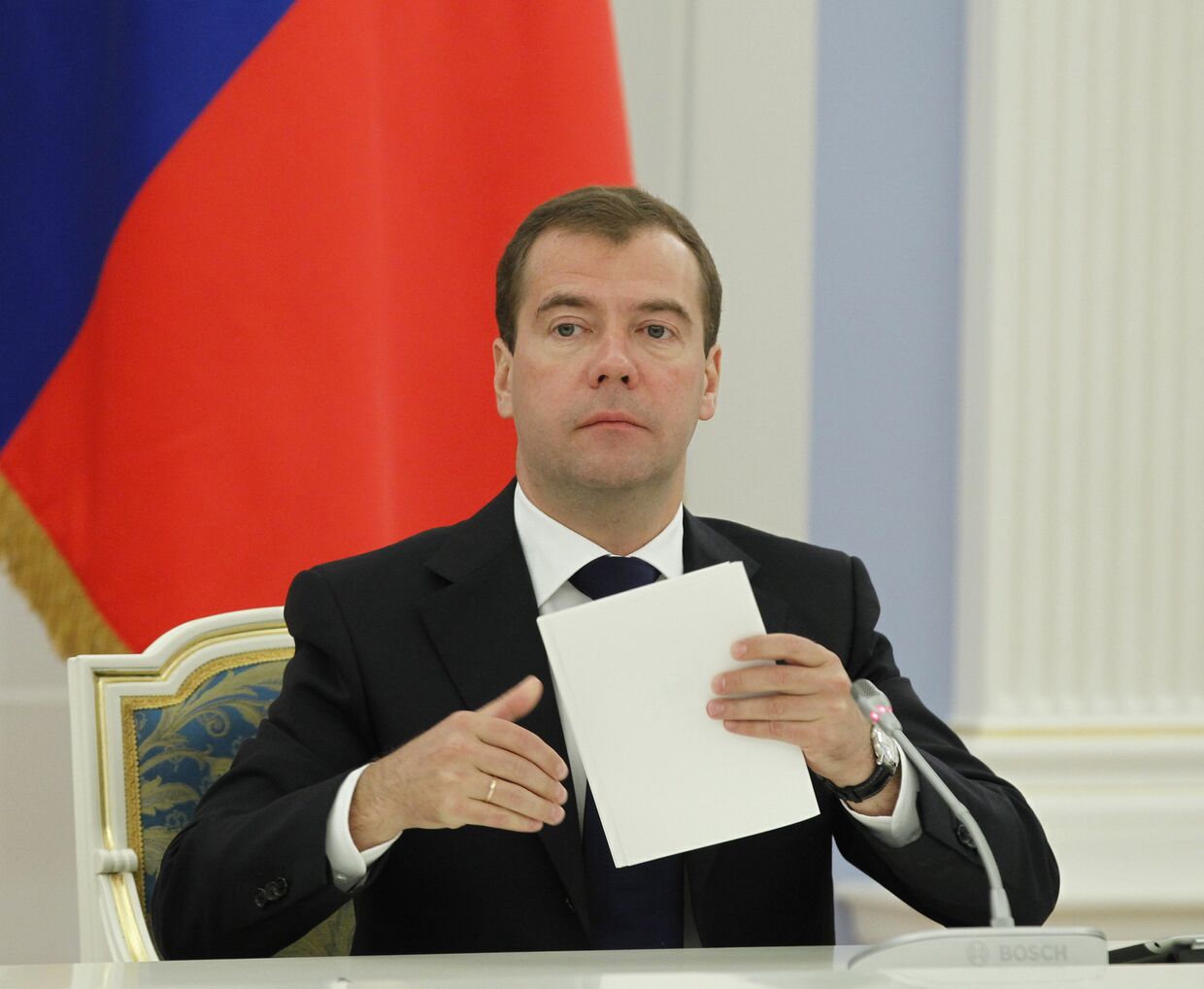 Президент РФ Д.Медведев провел встречу с предпринимателями