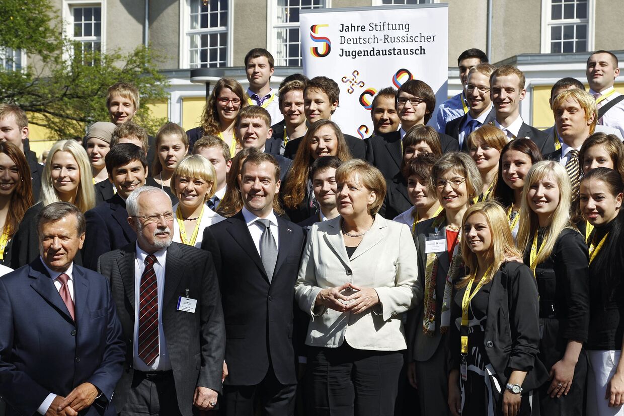 Президент РФ Дмитрий Медведев втретился с участниками Российско-Германского молодежного парламента
