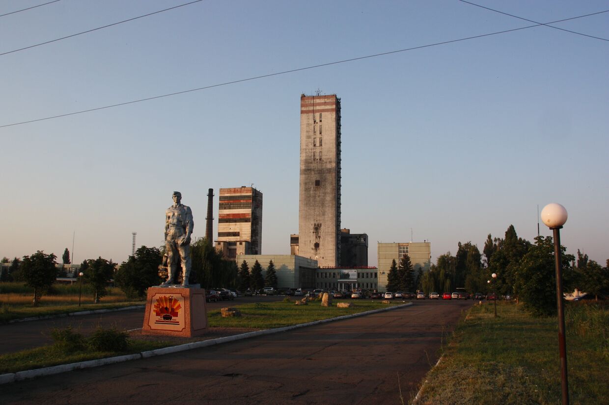 Авария на шахте в Луганской области Украины