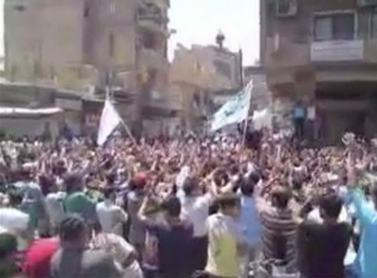 Демонстрация в сирийской провинции Дейр Аз-Зор