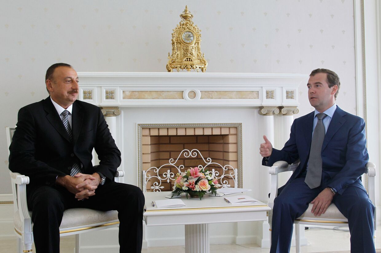 Встреча Дмитрия Медведева и Ильхама Алиева в Сочи