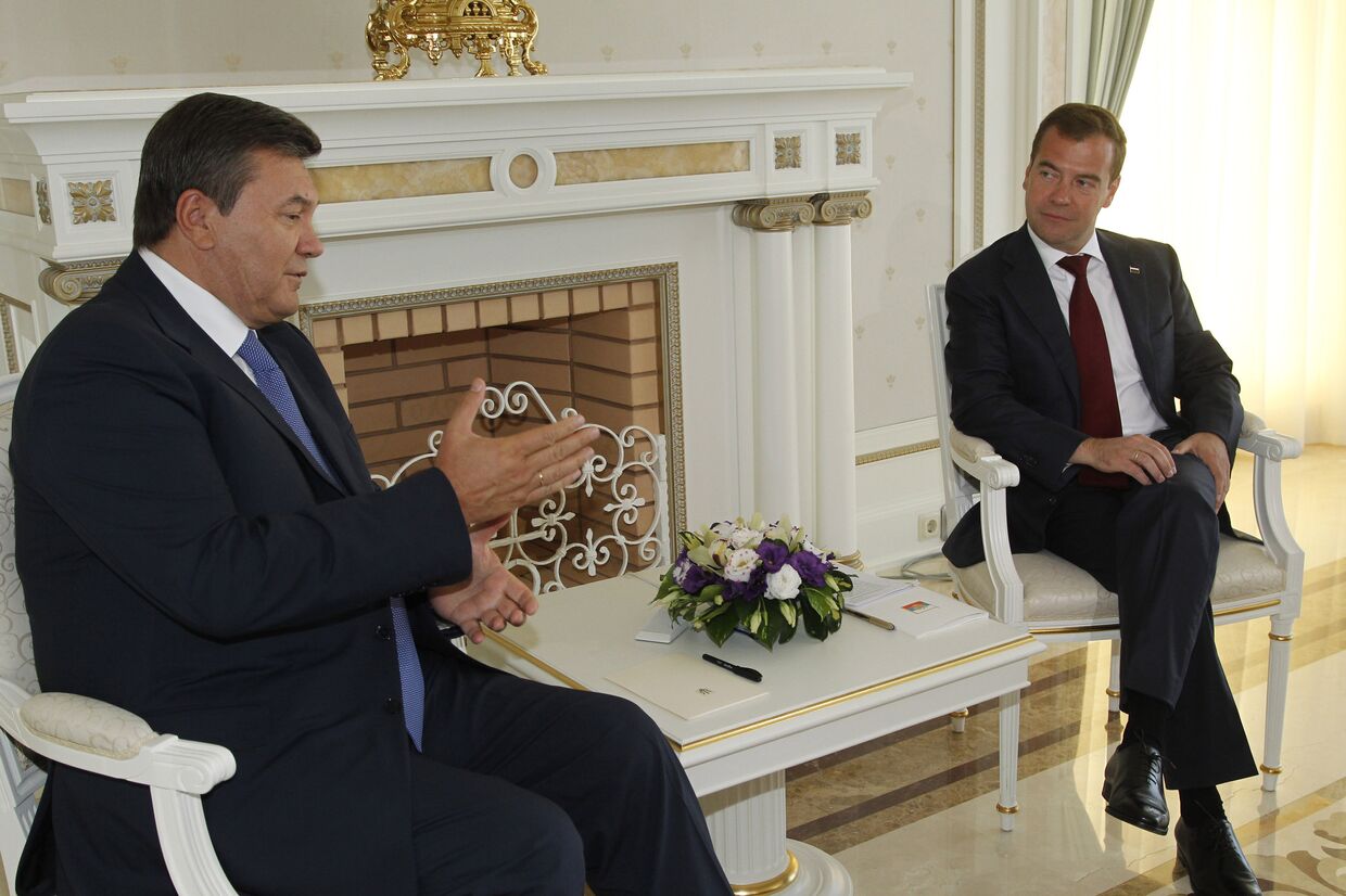 Президент РФ Д.Медведев принял в сочи президента Украины В.Януковича