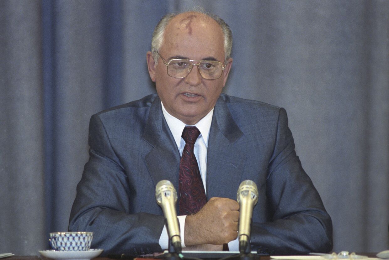 Пресс-конференция Президента СССР Михаила Горбачева