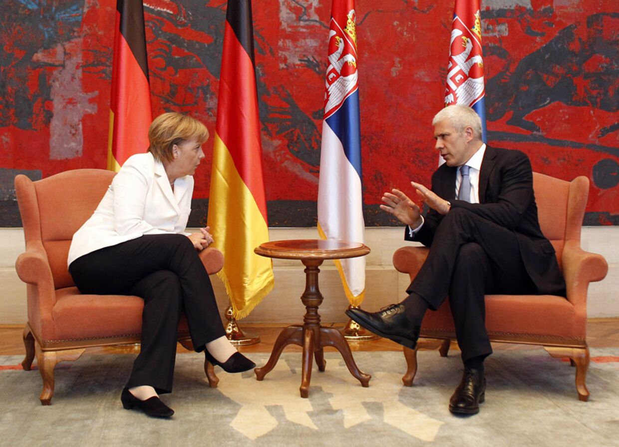 президент Сербии Борис Тадич и канцлер Германии Ангела Меркель встретились в белграде