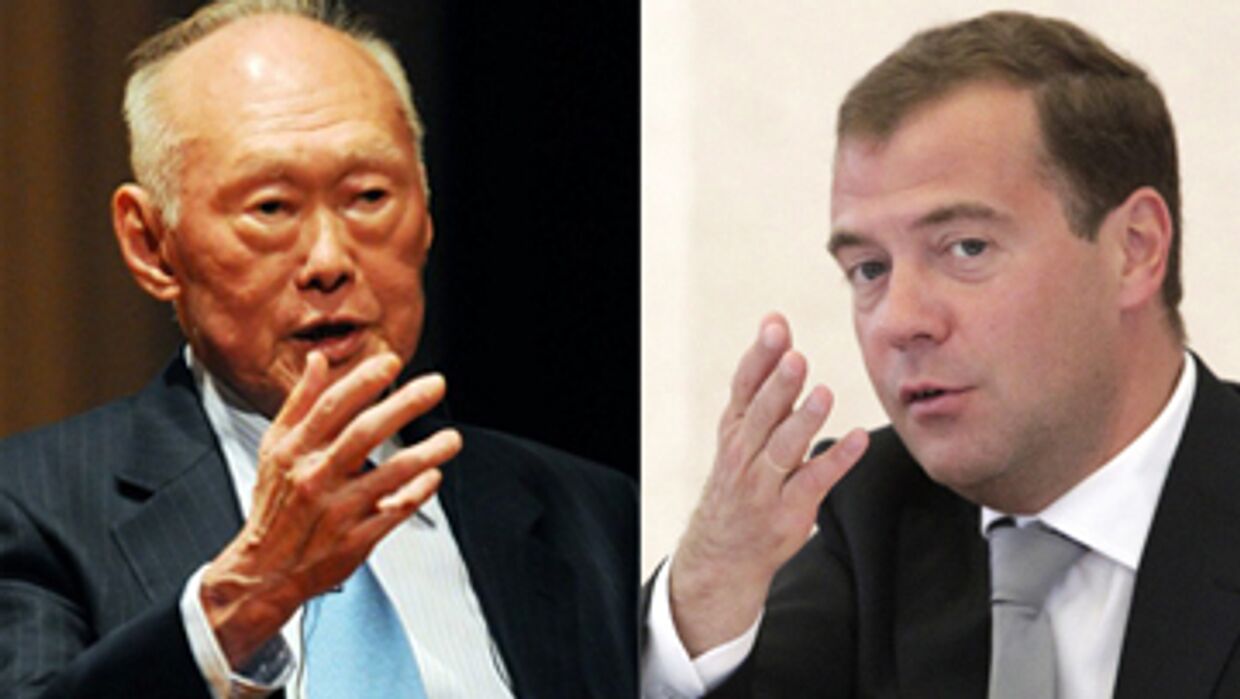 Ли Кван Ю и Медведев