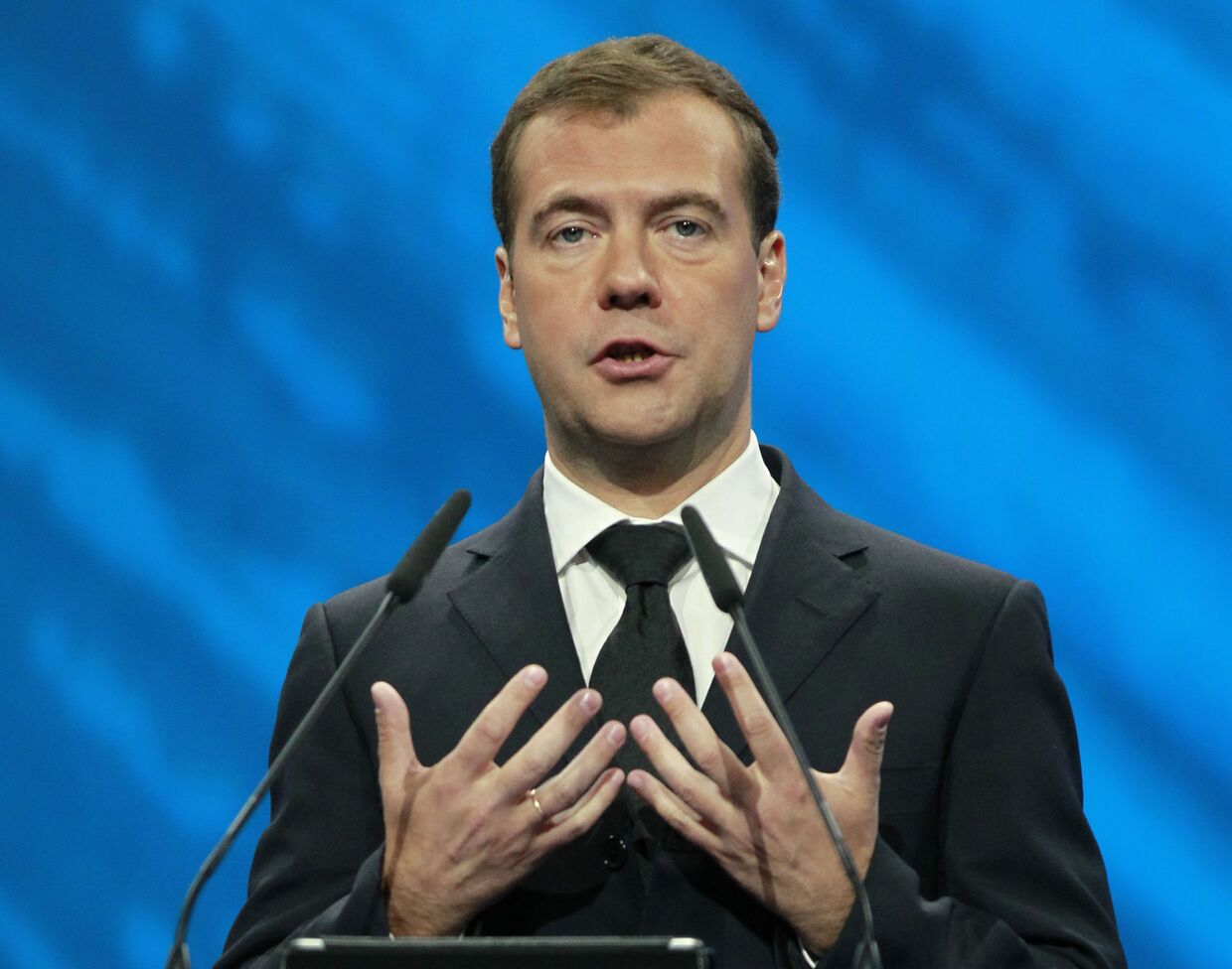 Президент РФ Д.Медведев на Мировом политическом форуме в Ярославле