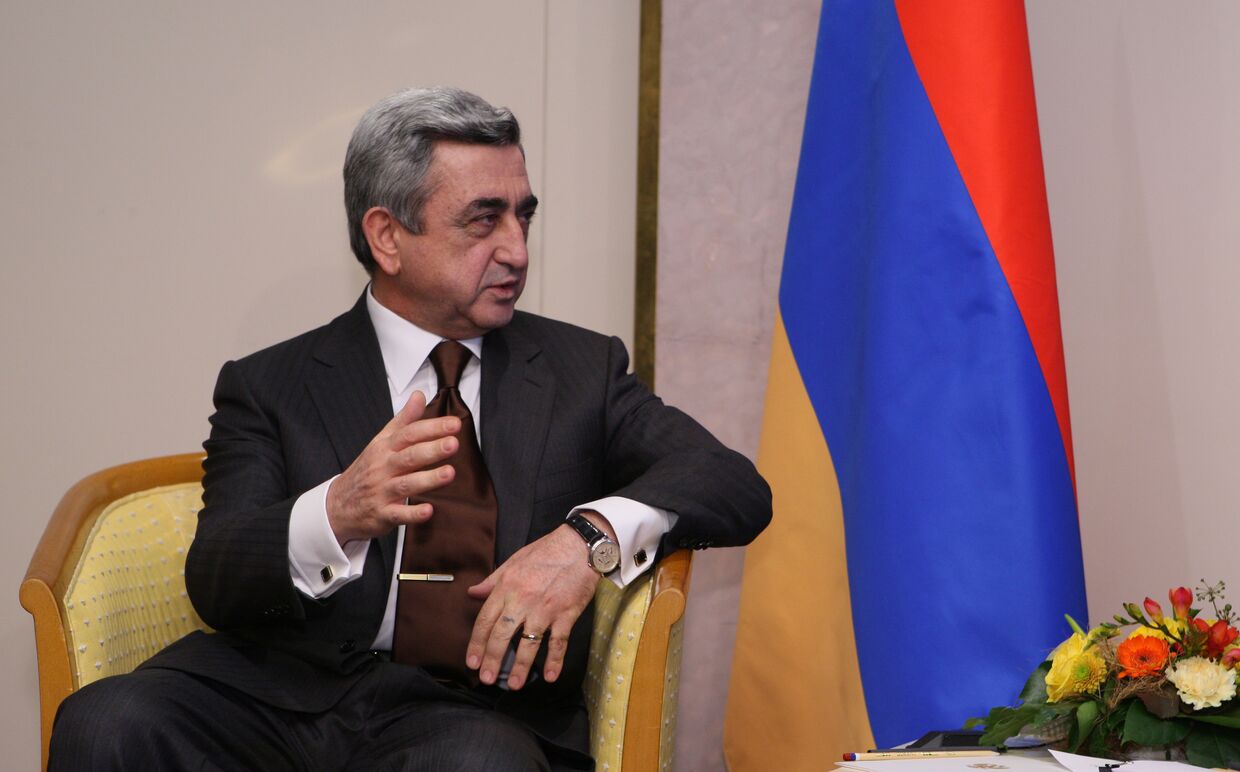 Президент Республики Армения Серж Саргсян 