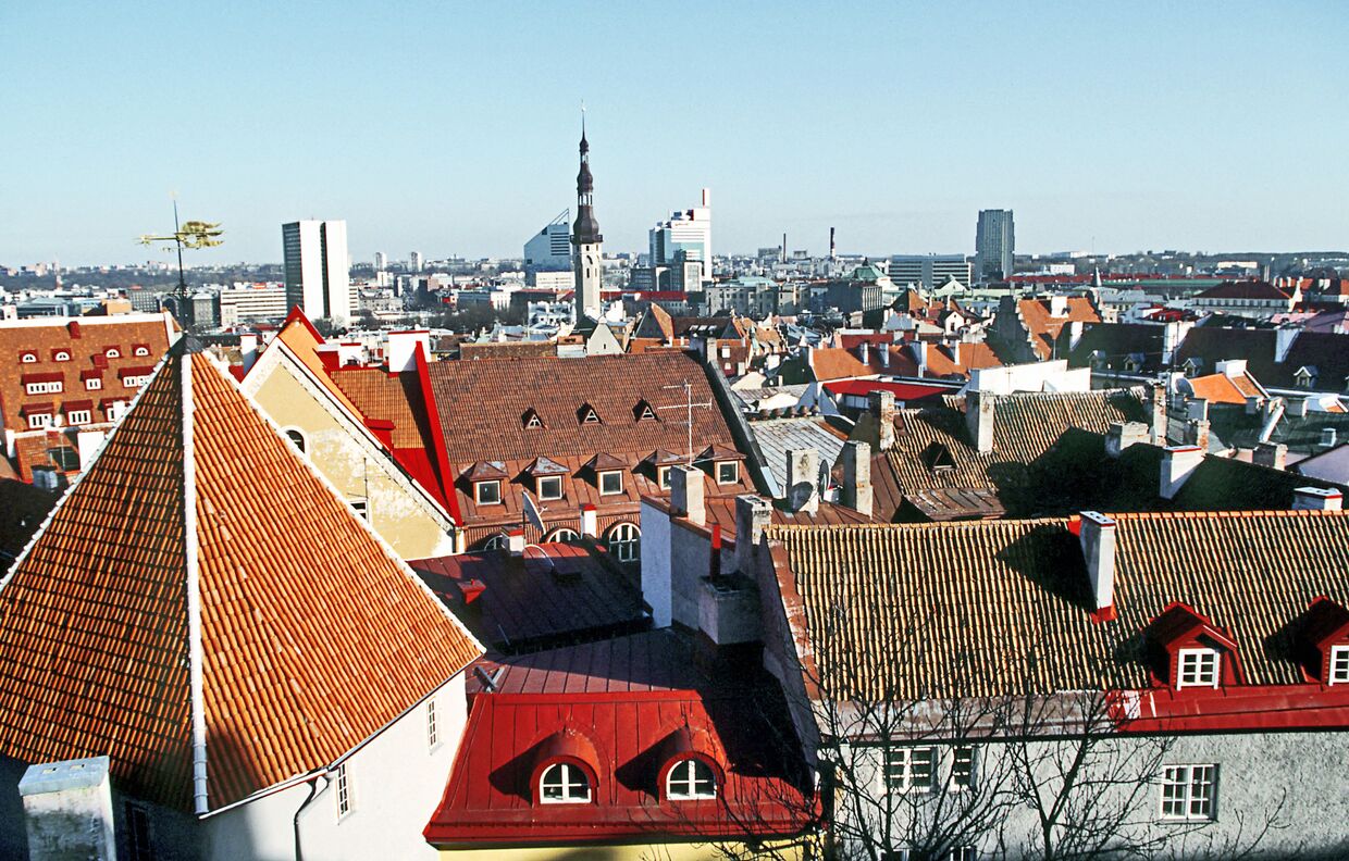 Вид на город Таллин