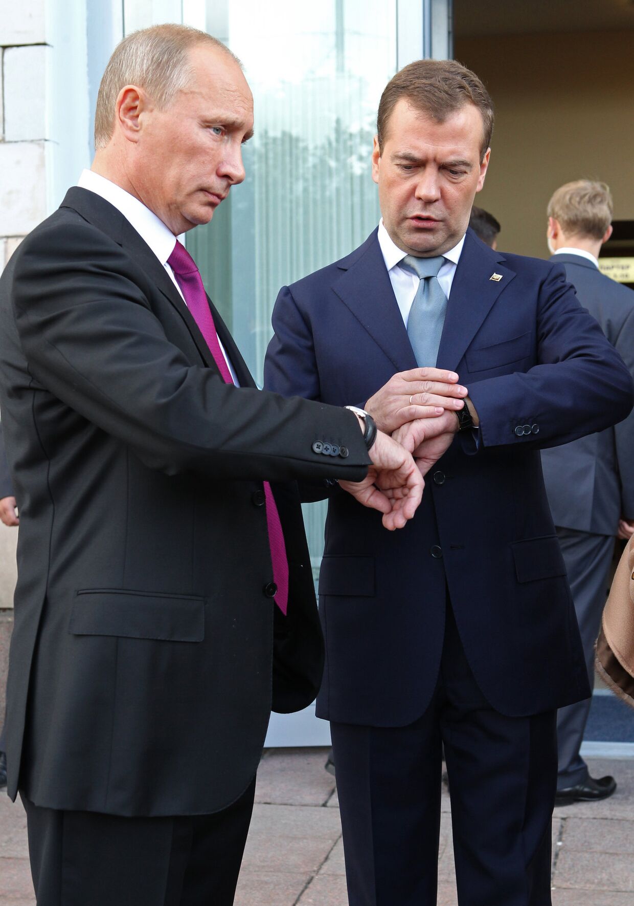 Президент России Дмитрий Медведев и председатель правительства России Владимир Путин приняли участие в работе XII Съезда Единой России