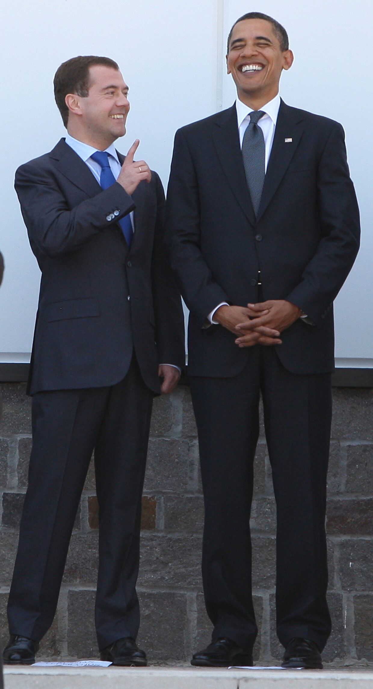 Президент России Дмитрий Медведев и президент США Барак Обама