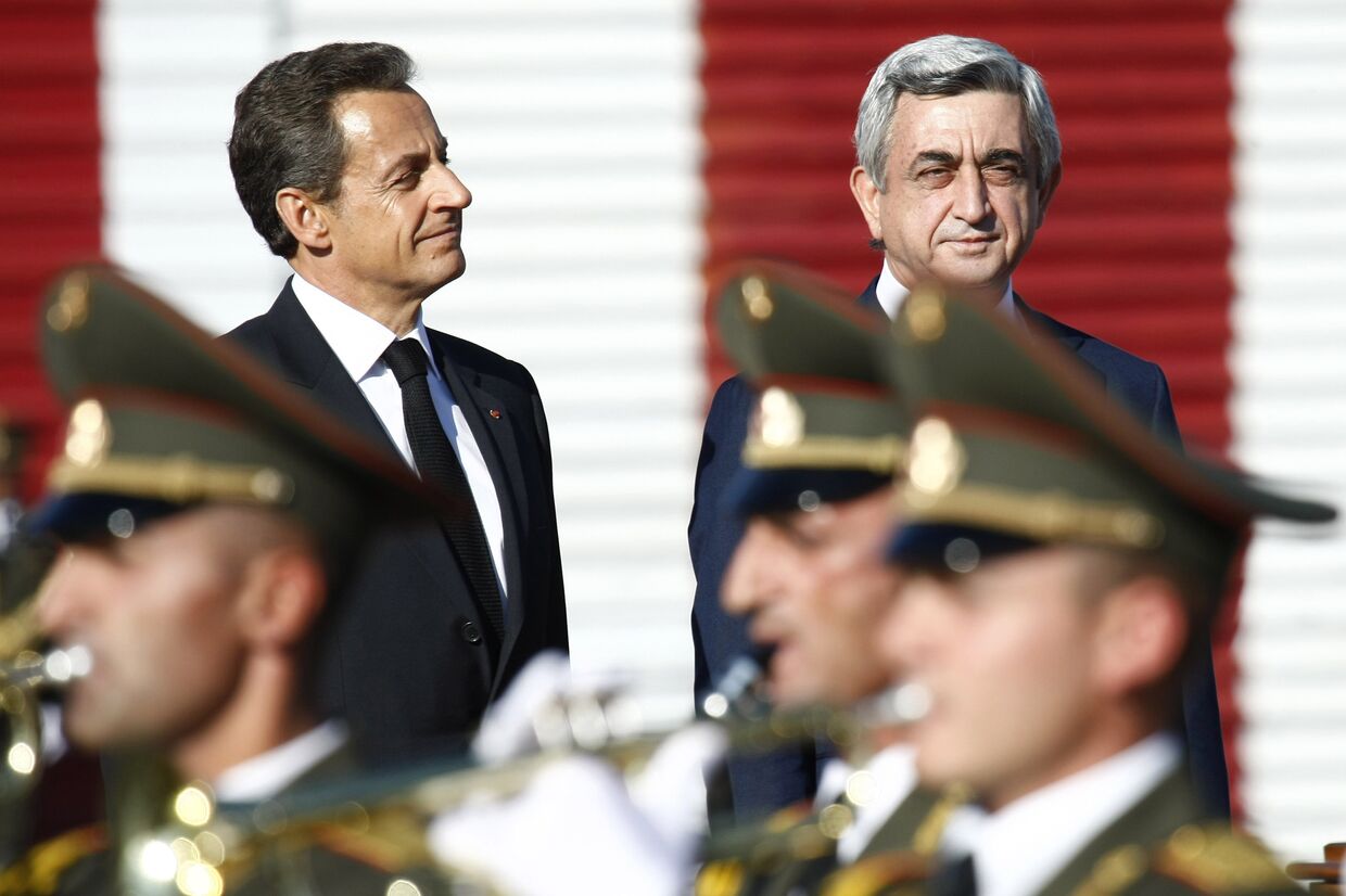 Президент Франции Николя Саркози прибыл с двухдневным государственным визитом в Армению