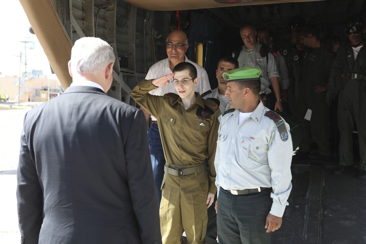 Встреча Гилада Шалита с премьер-министром Израиля Биньямином Нетаньяху 