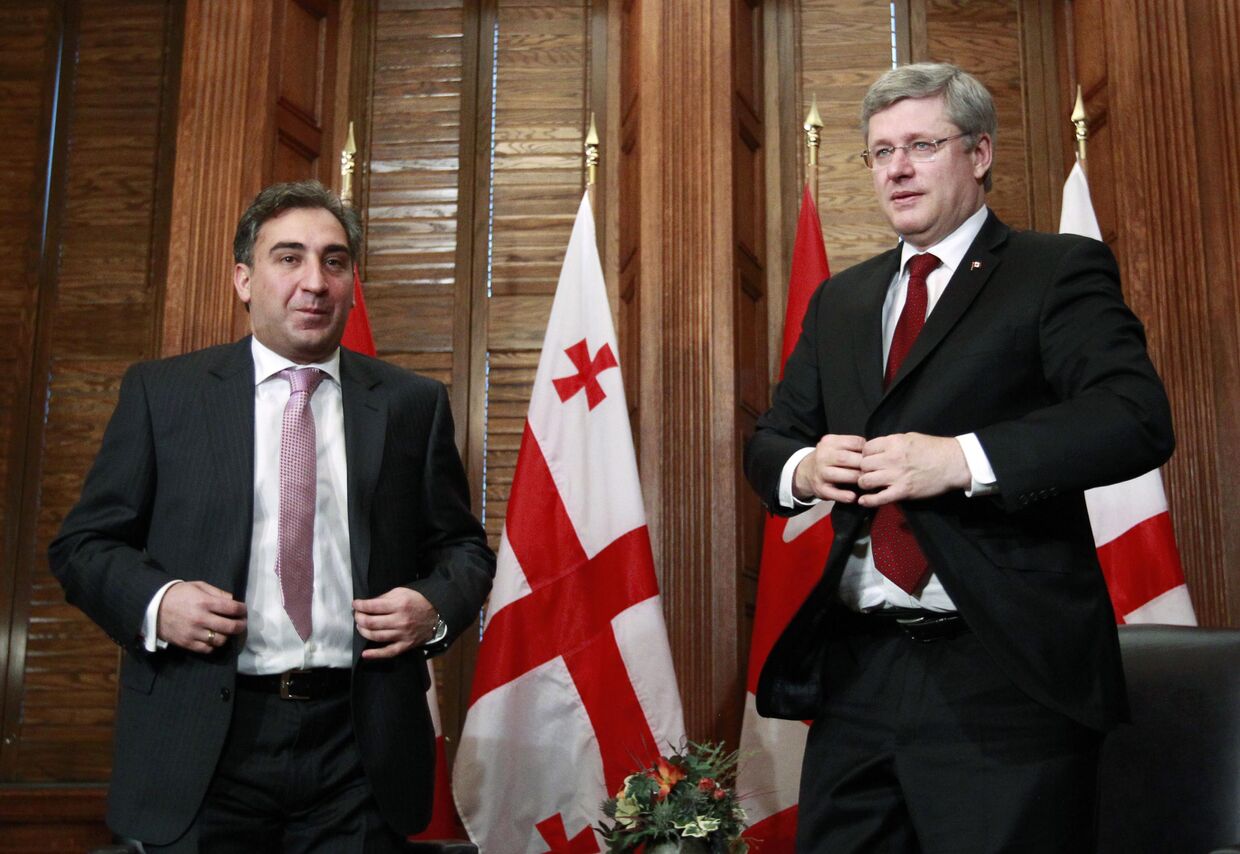 Канадский премьер-министр Харпер в Грузии