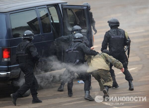 Демонстрация техники и боевой подготовки на Интерполитехе