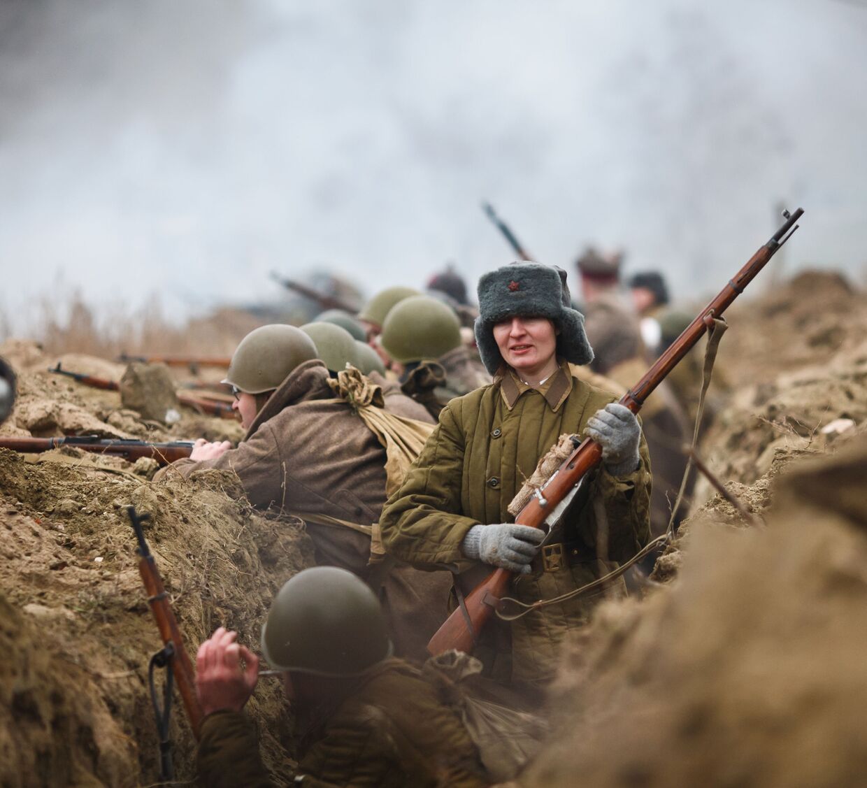 Военно-историческая реконструкция эпизода Сталинградской битвы