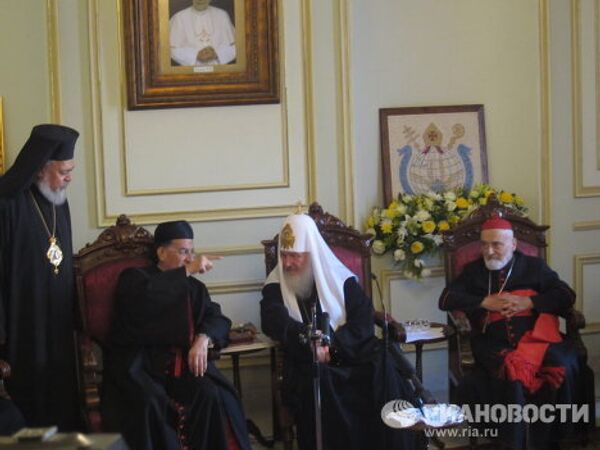 Патриарх Кирилл встретился с католическими патриархами Ближнего Востока