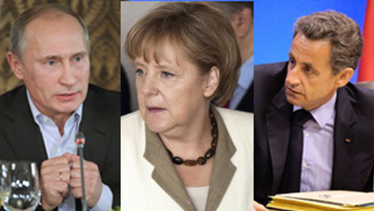 Путин, Меркель и Саркози