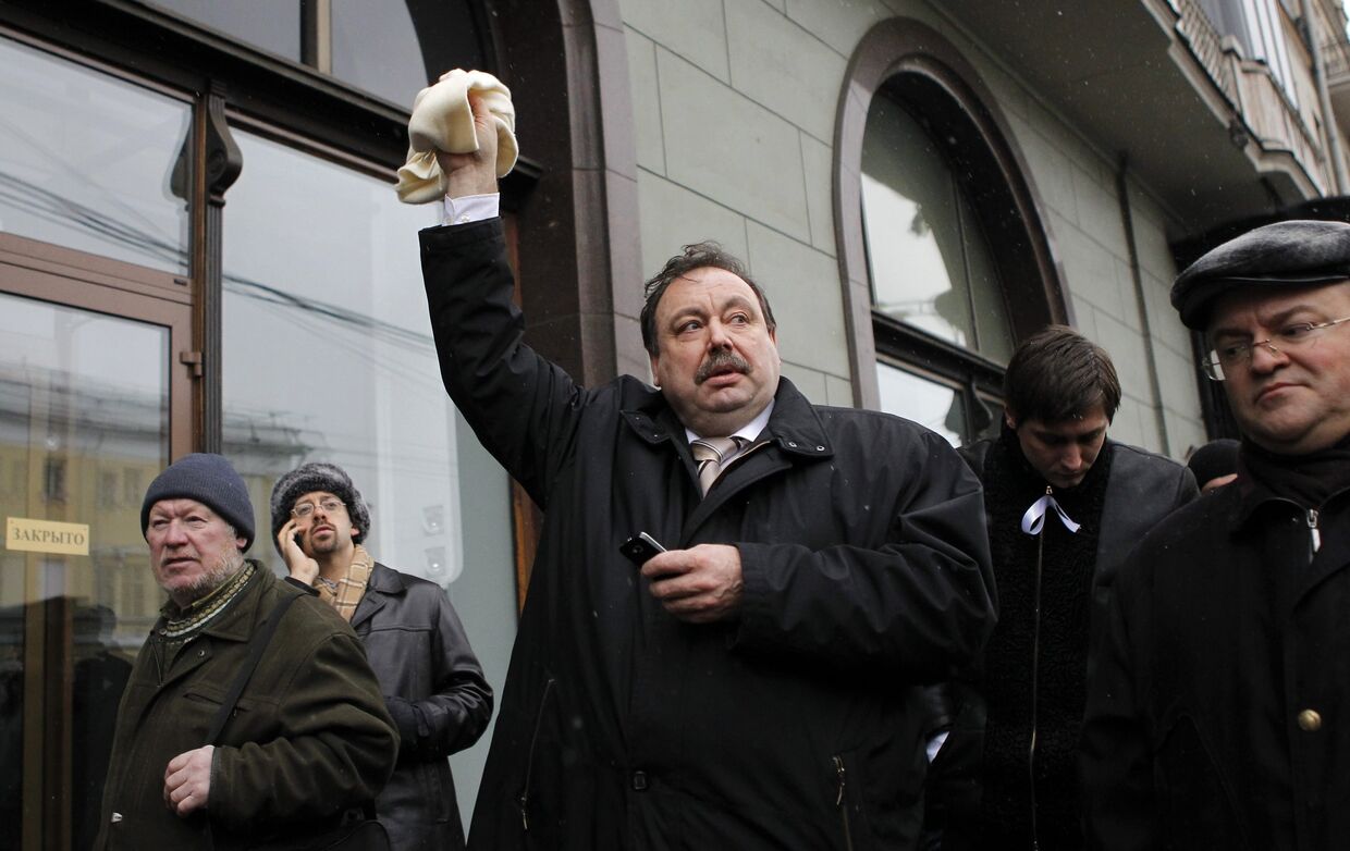 Геннадий Гудков на митинге За честные выборы в Москве