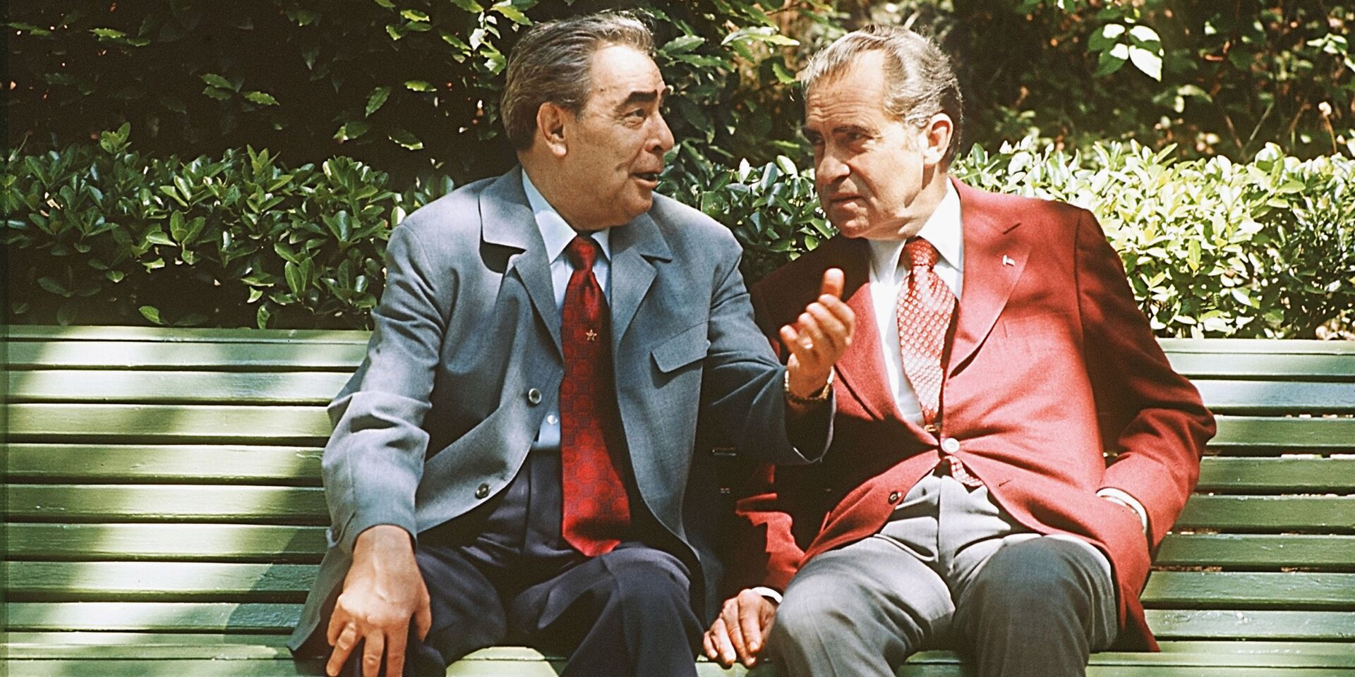 Леонид Брежнев и Ричард Никсон в Крыму. 1974 год - ИноСМИ, 1920, 27.11.2023
