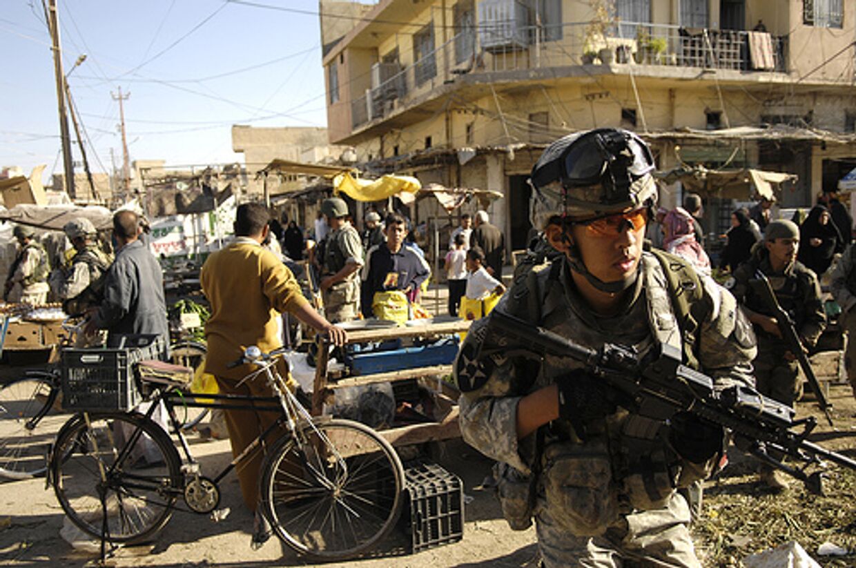 Солдат американской армии в Ираке