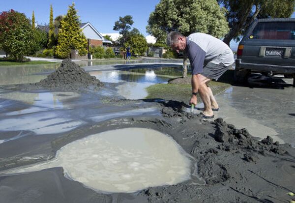 Последствия землетрясений близ города Крайстчерч в Новой Зеландии