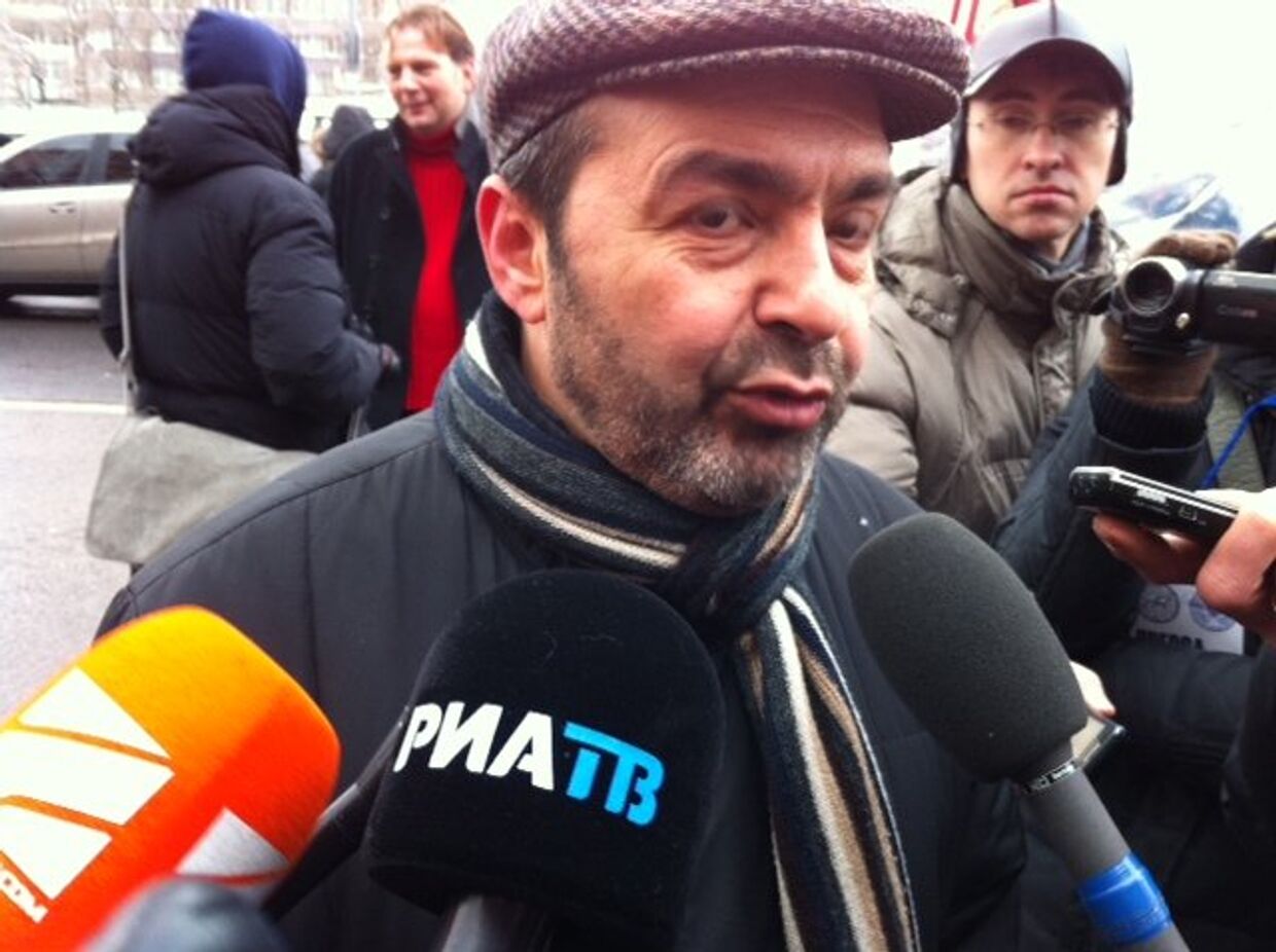 Виктор Шендерович на митинге За честные выборы в Москве