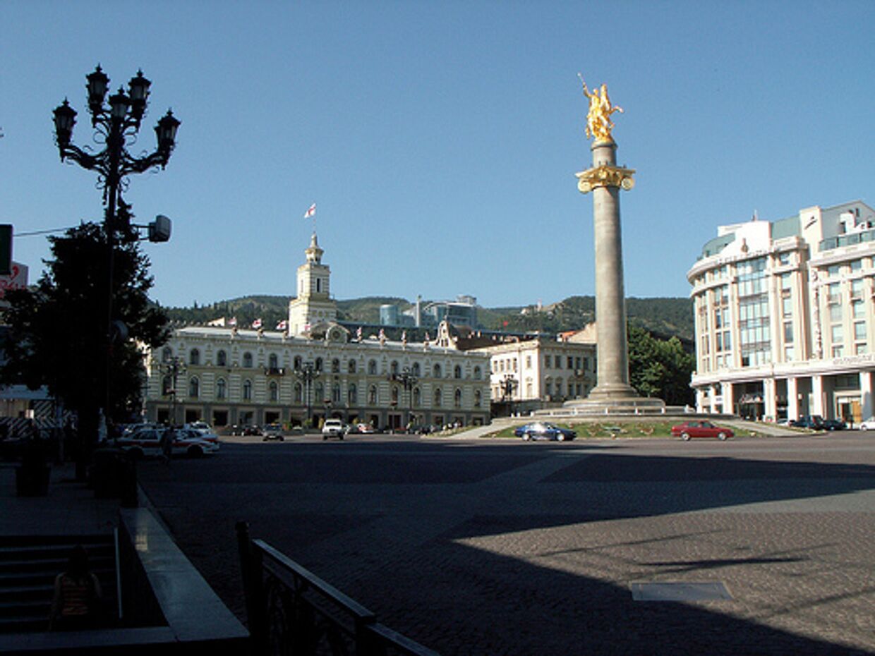 Площадь Свободы в Тбилиси (бывш. Площадь Ленина)