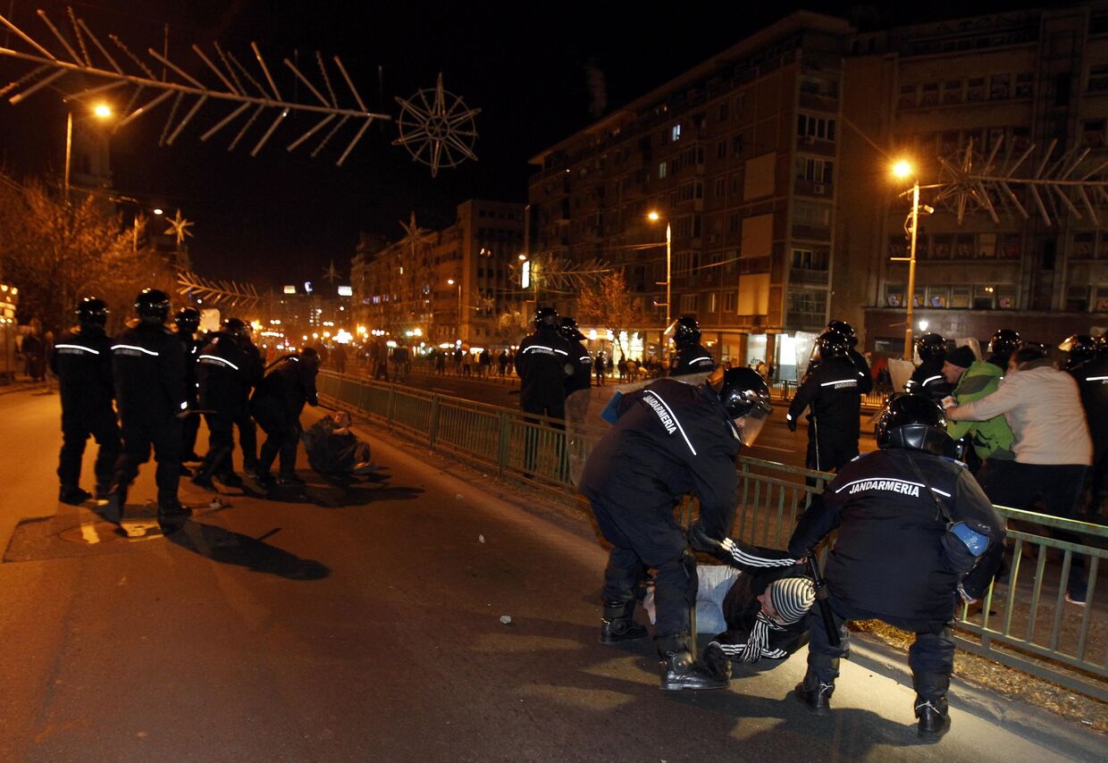 Беспорядки в Бухаресте