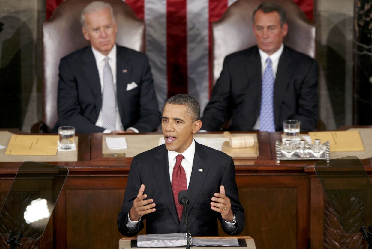 Барак Обама выступил с посланием к конгрессу