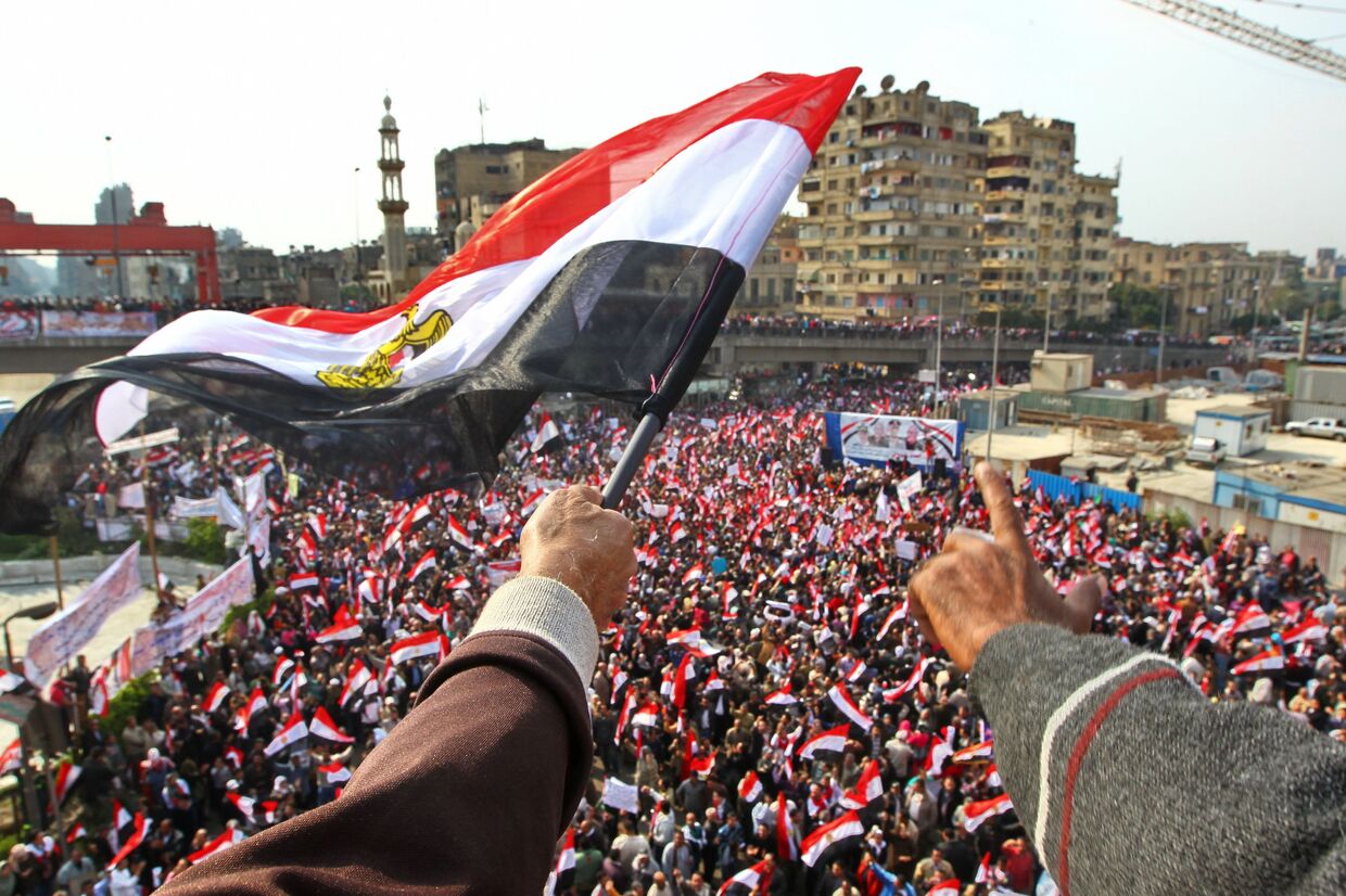 Демонстрация сторонников военного правительства Египта