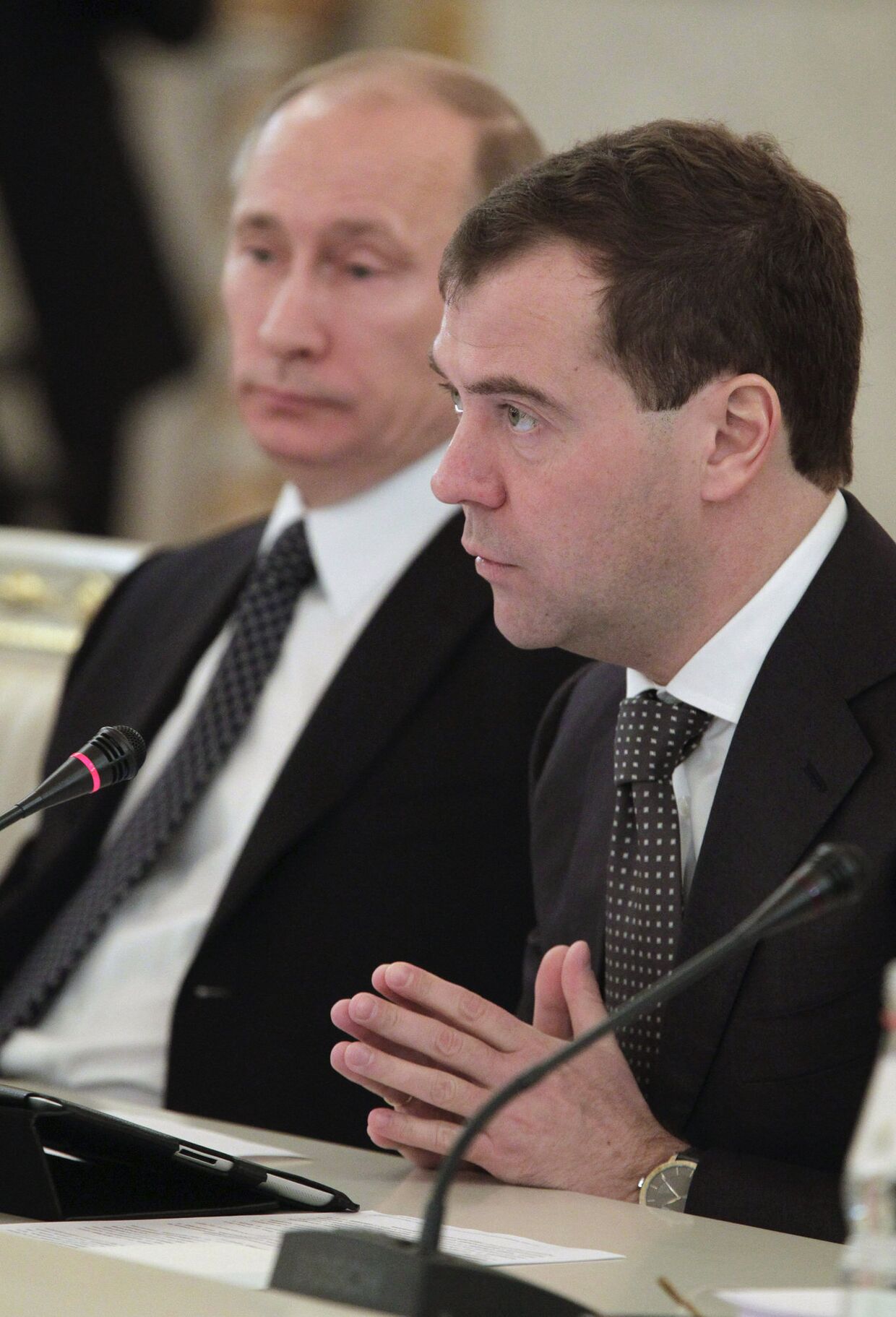 Д.Медведев и В.Путин 