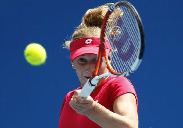 Екатерина Макарова в матче Открытого чемпионата Австралии