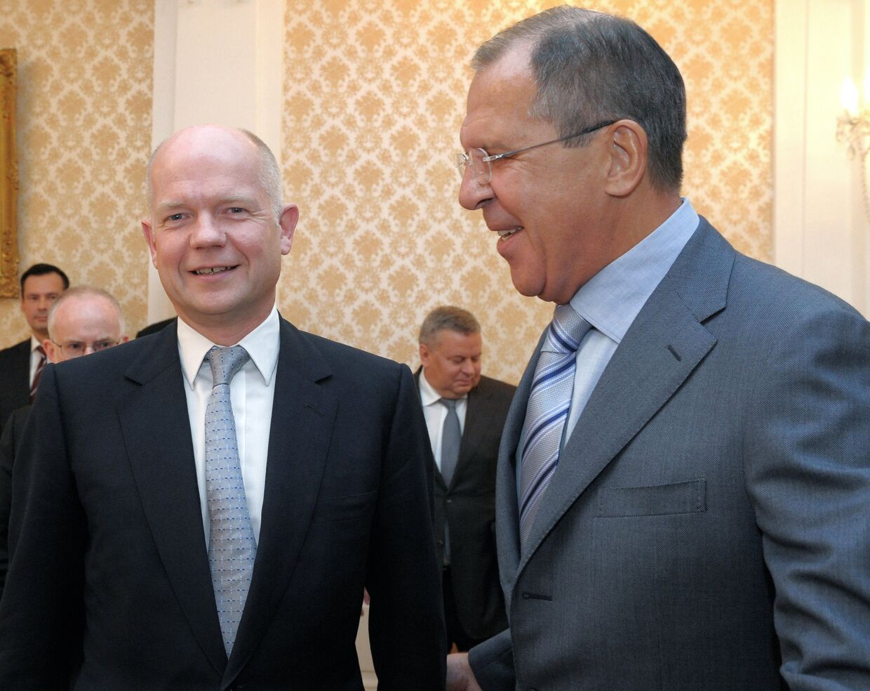 Встреча глав МИД России и Великобритании Сергея Лаврова и Уильяма Хейга