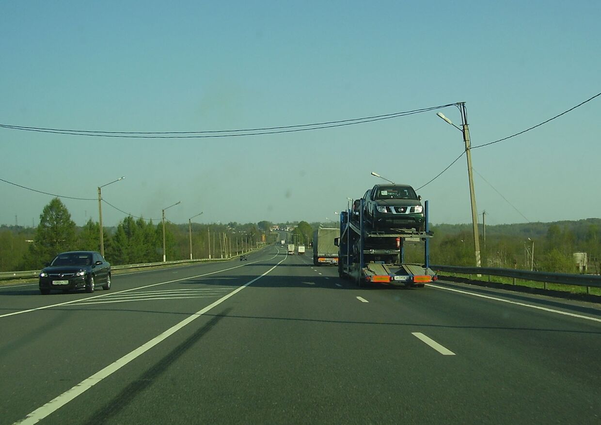 Трасса М-10 в Новгородской области
