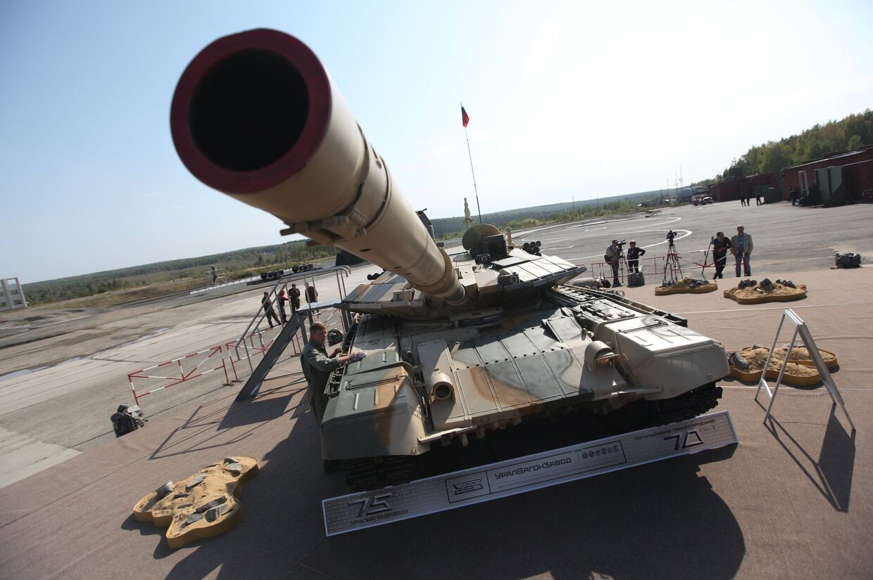 Танк Т-90АМ представленный на VIII Международной выставке вооружения