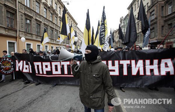 Шествие За честные выборы в Санкт-Петербурге