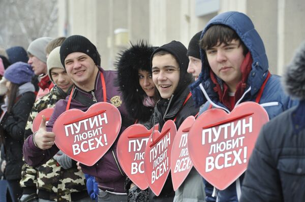 Акции сторонников Владимира Путина в Москве Акции сторонников Владимира Путина в Москве