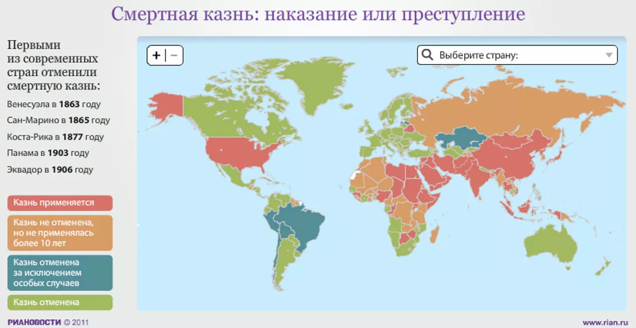 Смертная казнь в странах мира Смертная казнь в странах мира